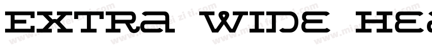 Extra wide heavy字体转换